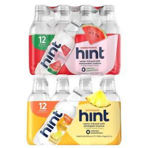 imageHint Bottled Water Best Sellers Variety Pack Bundle  Purified Flavored Water with Zero Calories Sugar Free Natural Flavors  16 Fl Oz Pack of 36Watermelon and Pineapple