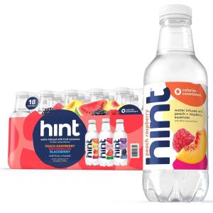 imageHint Bottled Water Blackberry and Cherry Purified Flavored Water with Zero Calories Sugar Free Natural Flavors  16 Fl Oz Pack of 243Flavor Mega Variety Pack