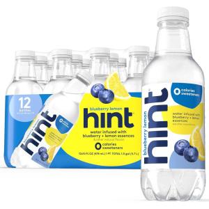 imageHint Bottled Water Blackberry and Cherry Purified Flavored Water with Zero Calories Sugar Free Natural Flavors  16 Fl Oz Pack of 24Blueberry Lemon