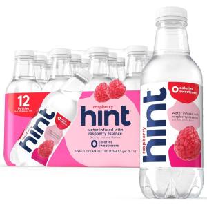 imageHint Bottled Water Blackberry and Cherry Purified Flavored Water with Zero Calories Sugar Free Natural Flavors  16 Fl Oz Pack of 24Raspberry