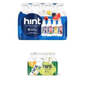 imageHint Water Variety Pack and Crisp Apple 3 Bottles Each of Blackberry Cherry Watermelon and Pineapple ampamp 12 Hint Water Crisp Apple Zero Calories Zero Sugar Zero Sweeteners 16 Fl Oz Pack of 24
