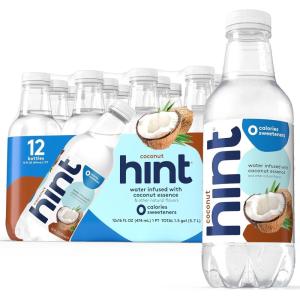 imageHint FruitInfused Bottled Water Best Sellers Variety Pack  Sugar Free Flavored Water with Zero Calories Natural Fruit Essences and No Artificial Sweeteners  16 Fl Oz Pack of 24Coconut