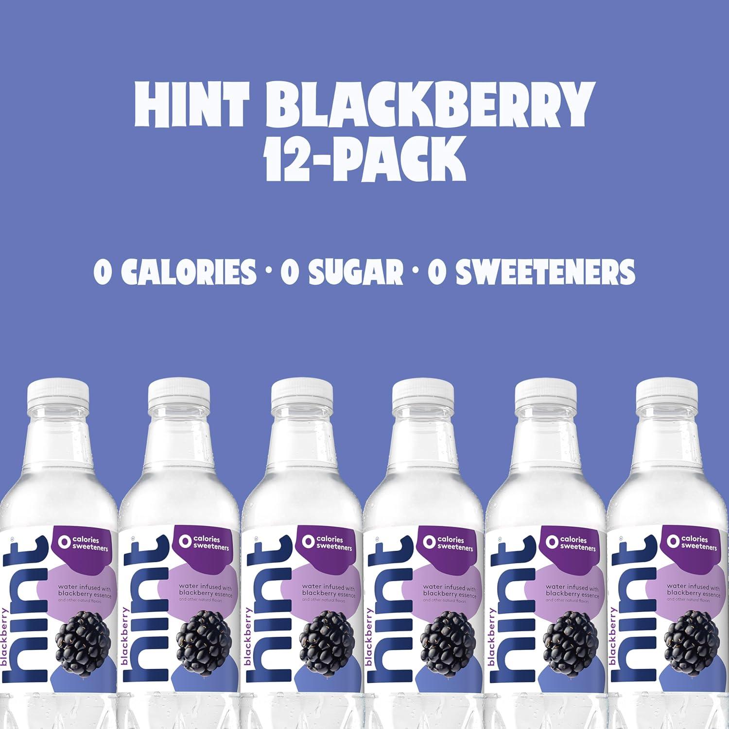 imageHint FruitInfused Bottled Water Summer Classics Variety Pack  Sugar Free Flavored Water with Zero Calories Natural Fruit Essences and No Artificial Sweeteners  16 Fl Oz Pack of 24Blackberry