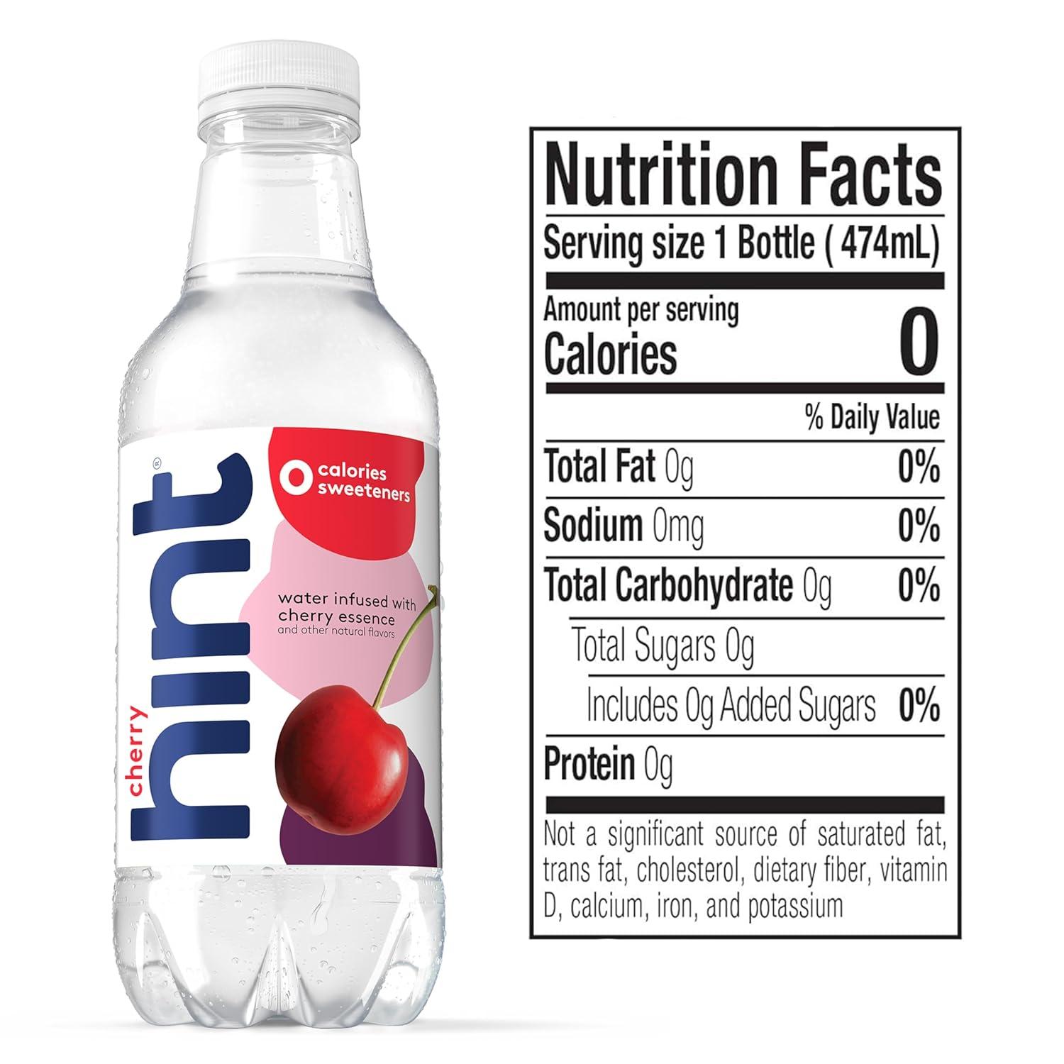 imageHint FruitInfused Bottled Water Summer Classics Variety Pack  Sugar Free Flavored Water with Zero Calories Natural Fruit Essences and No Artificial Sweeteners  16 Fl Oz Pack of 24Blackberry and Cherry