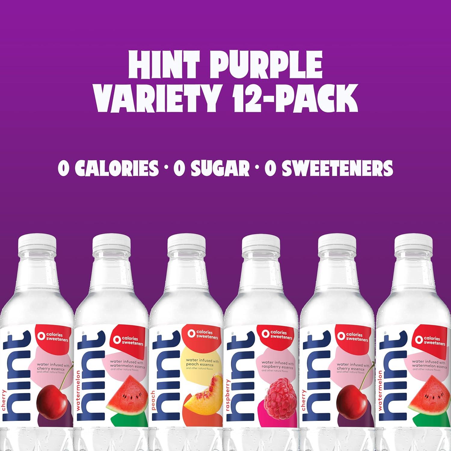 imageHint FruitInfused Bottled Water Summer Classics Variety Pack  Sugar Free Flavored Water with Zero Calories Natural Fruit Essences and No Artificial Sweeteners  16 Fl Oz Pack of 24Purple Variety Pack