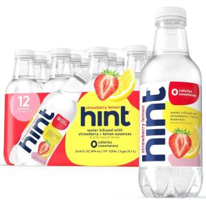 imageHint FruitInfused Bottled Water Summer Classics Variety Pack  Sugar Free Flavored Water with Zero Calories Natural Fruit Essences and No Artificial Sweeteners  16 Fl Oz Pack of 24Strawberry Lemon